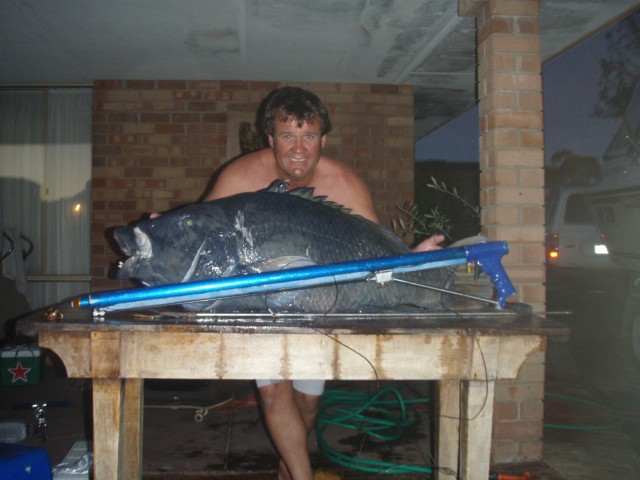 why does my dad hav to top my fish. 27kg blue groper